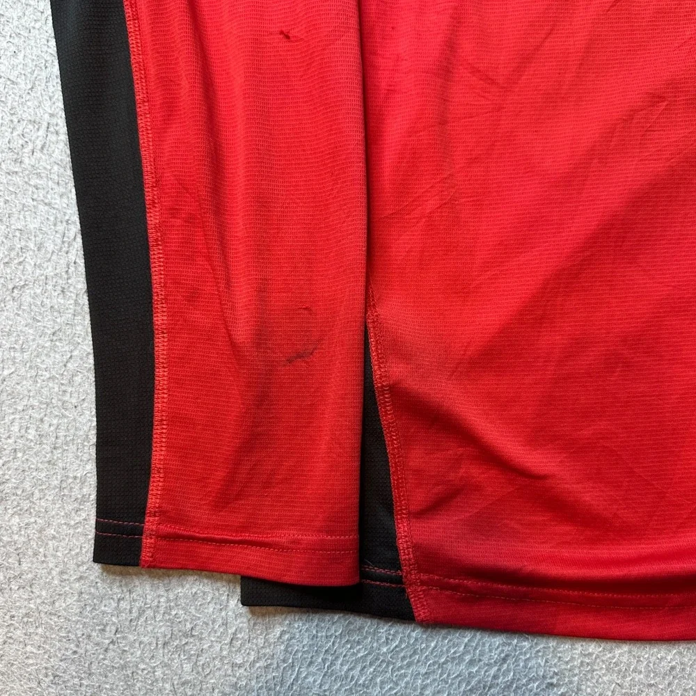 The North Face Pullover Mens LG Red VaporWick Quarter Zip Performance Hiking Top